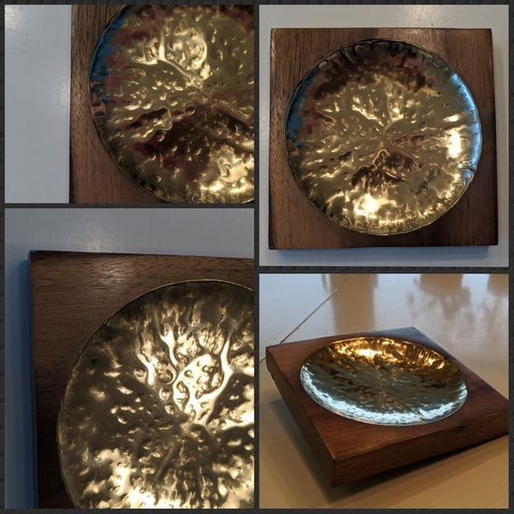 Walnut and brass