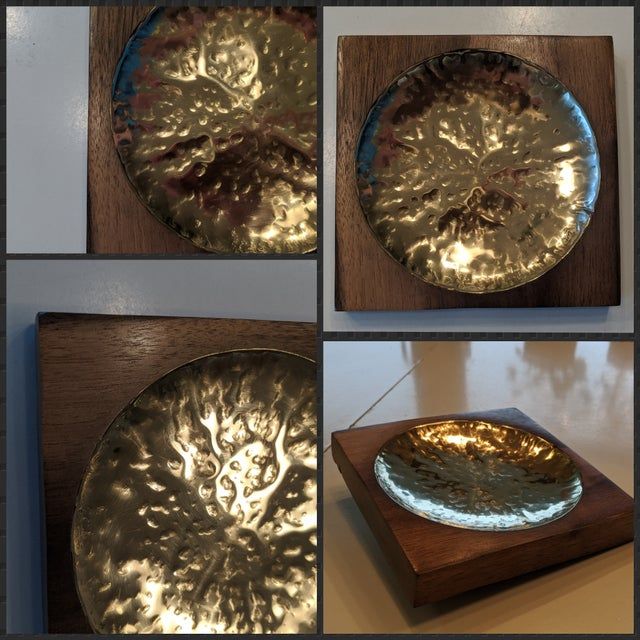 Walnut and brass